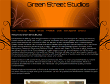 Tablet Screenshot of greenstreetstudios.com